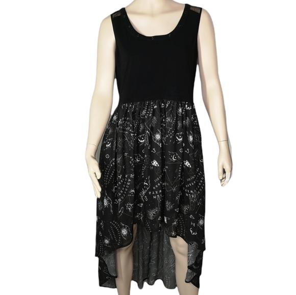 Hell Bunny Dresses & Skirts - Spin Doctor Ouija Board Print Spirit Dress Goth Dark Sexy Size 2XL Hell Bunny